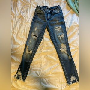 Women’s mid rise ankle skinny Kancan jeans size 26